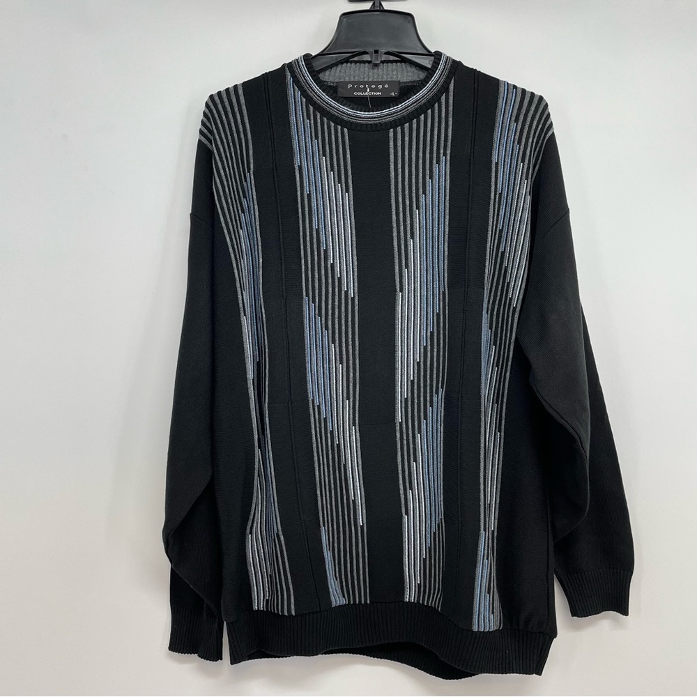 Vintage Protege Collection Mens Knit Sweater Sz Large Pullover Crew Neck